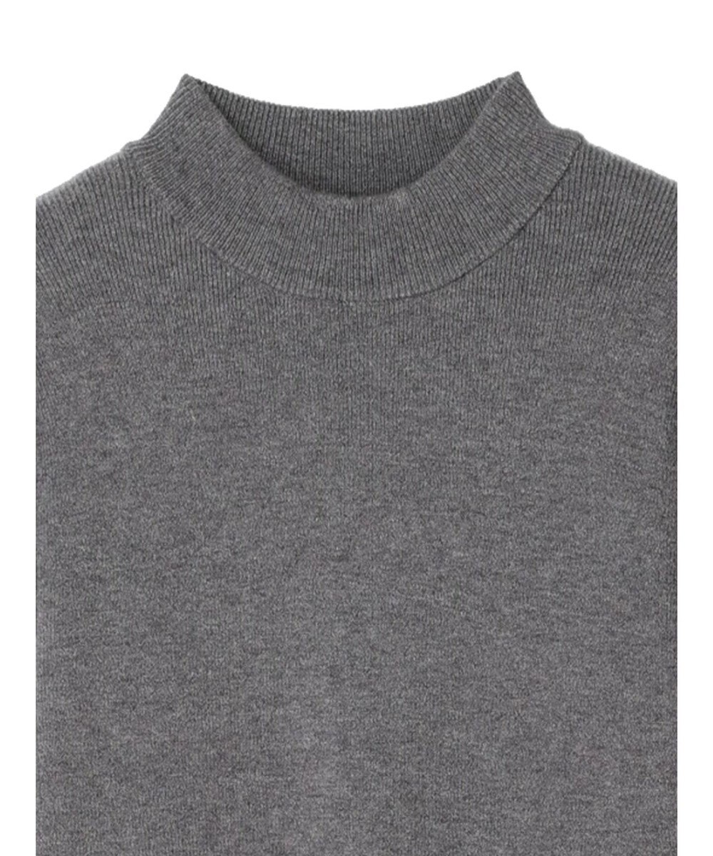 earth music&ecology 袖シアーフリルニットワンピース 