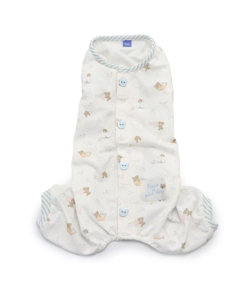 PET PARADISE ペットパラダイス 背中開き ロンパース 《くま柄／チェリー柄》【小型犬】 