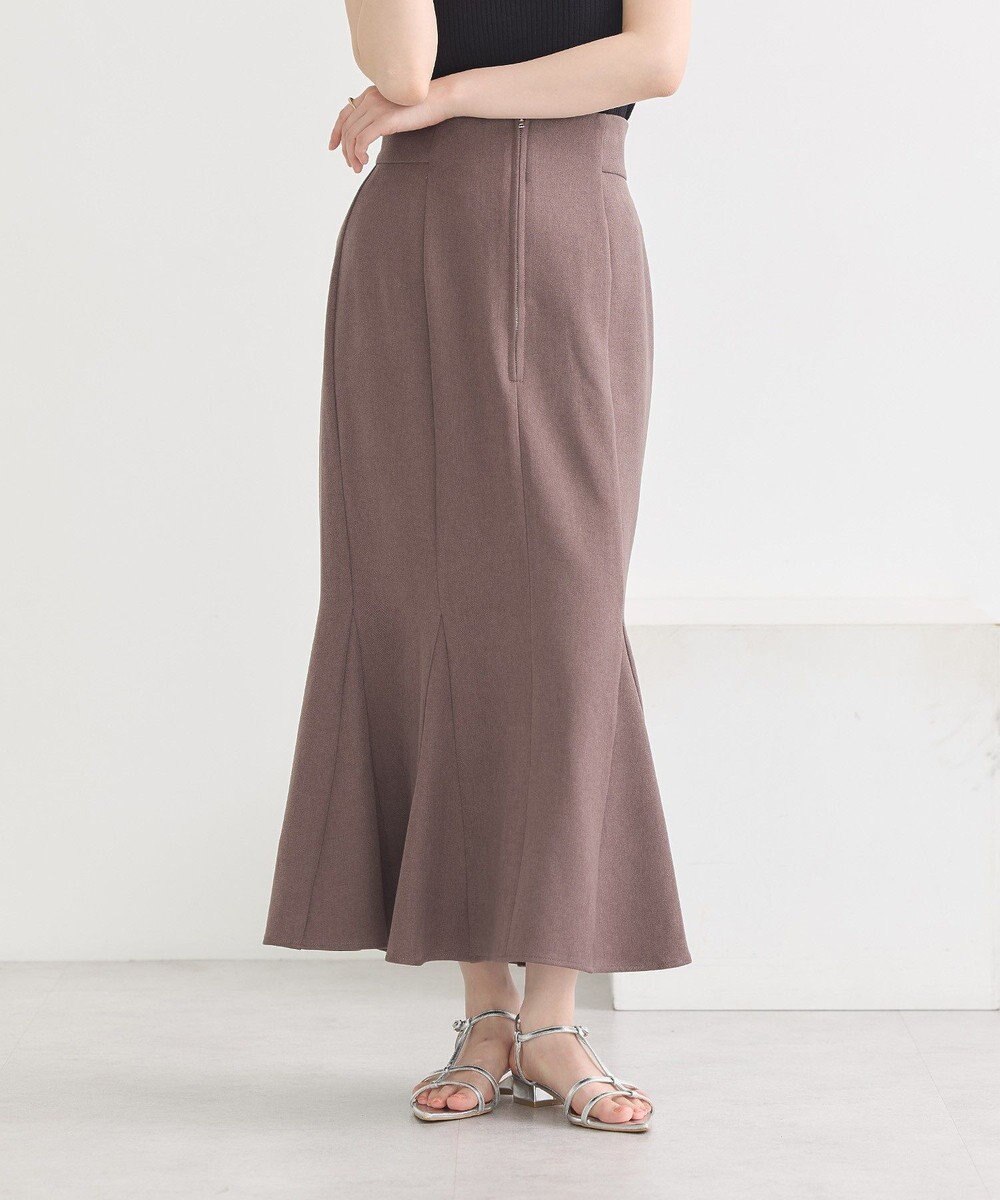 earth music&ecology フロントジップマーメイドスカート 