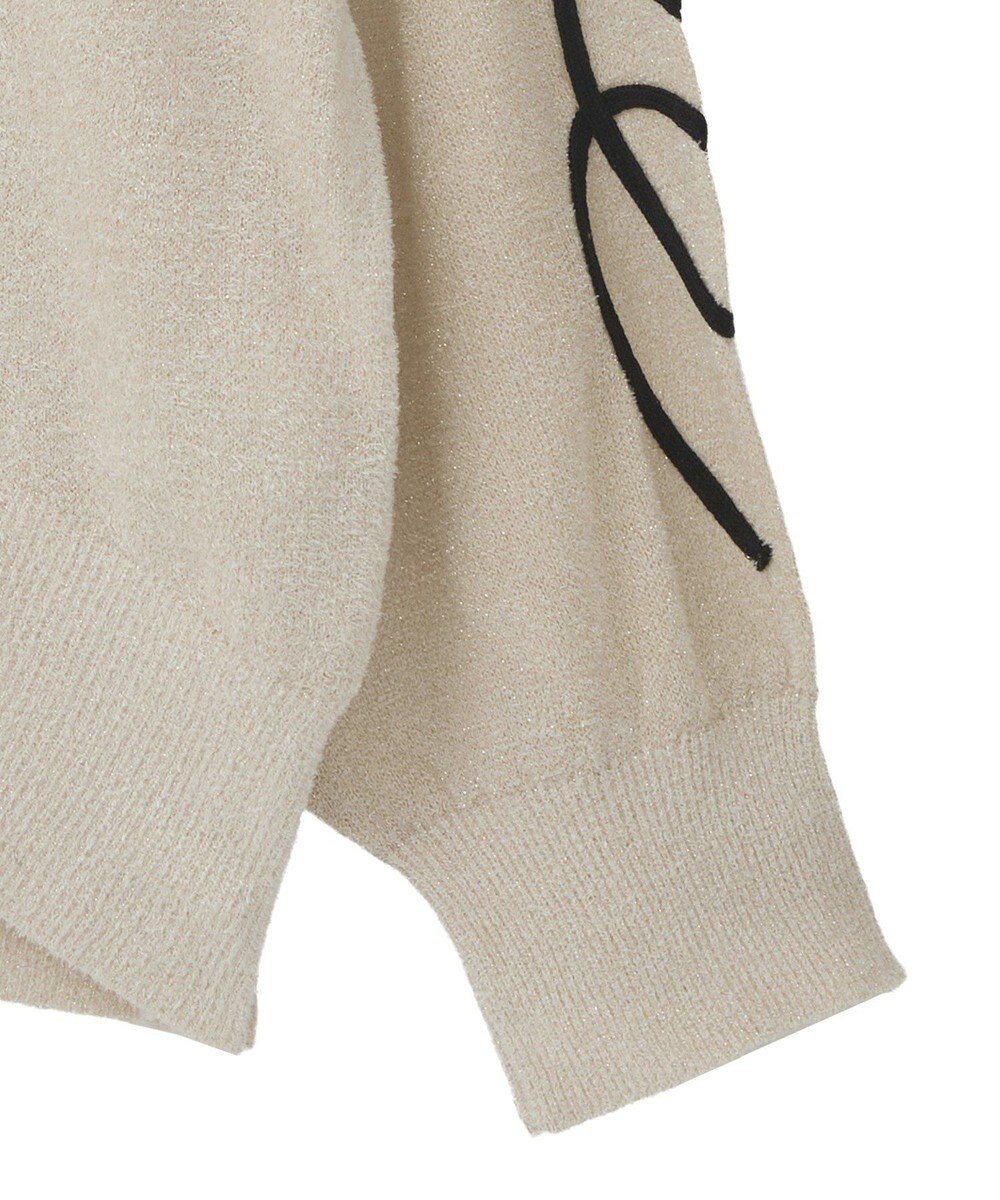 Green Parks 刺繍コードニットプルオーバー 