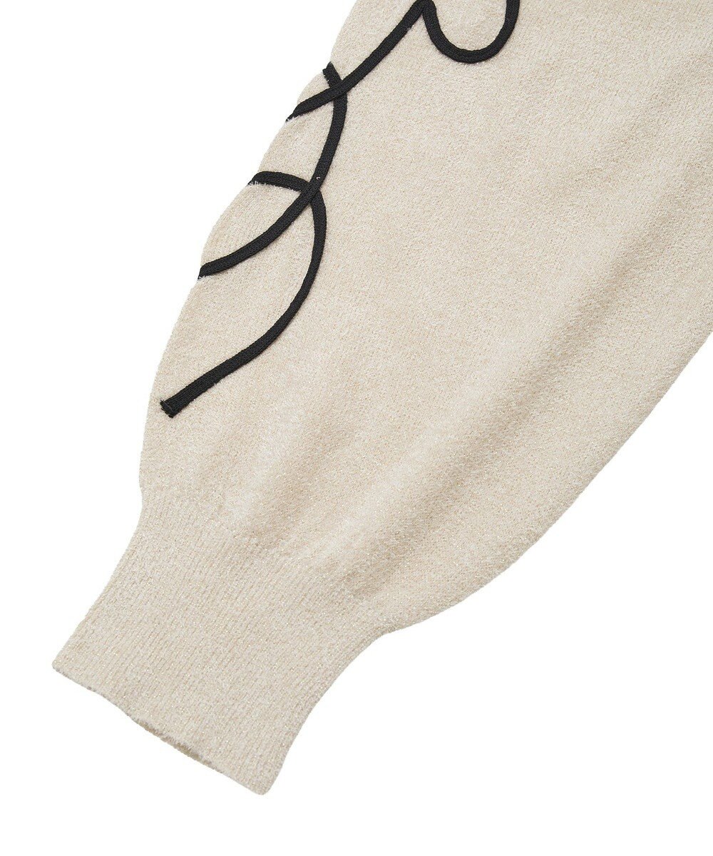 Green Parks 刺繍コードニットプルオーバー 