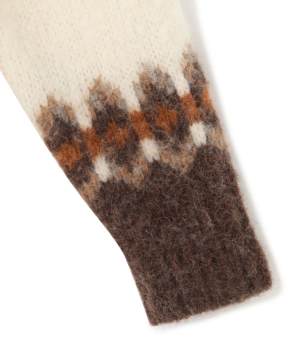 23区 L シャギージャガード タートルネック ニット 