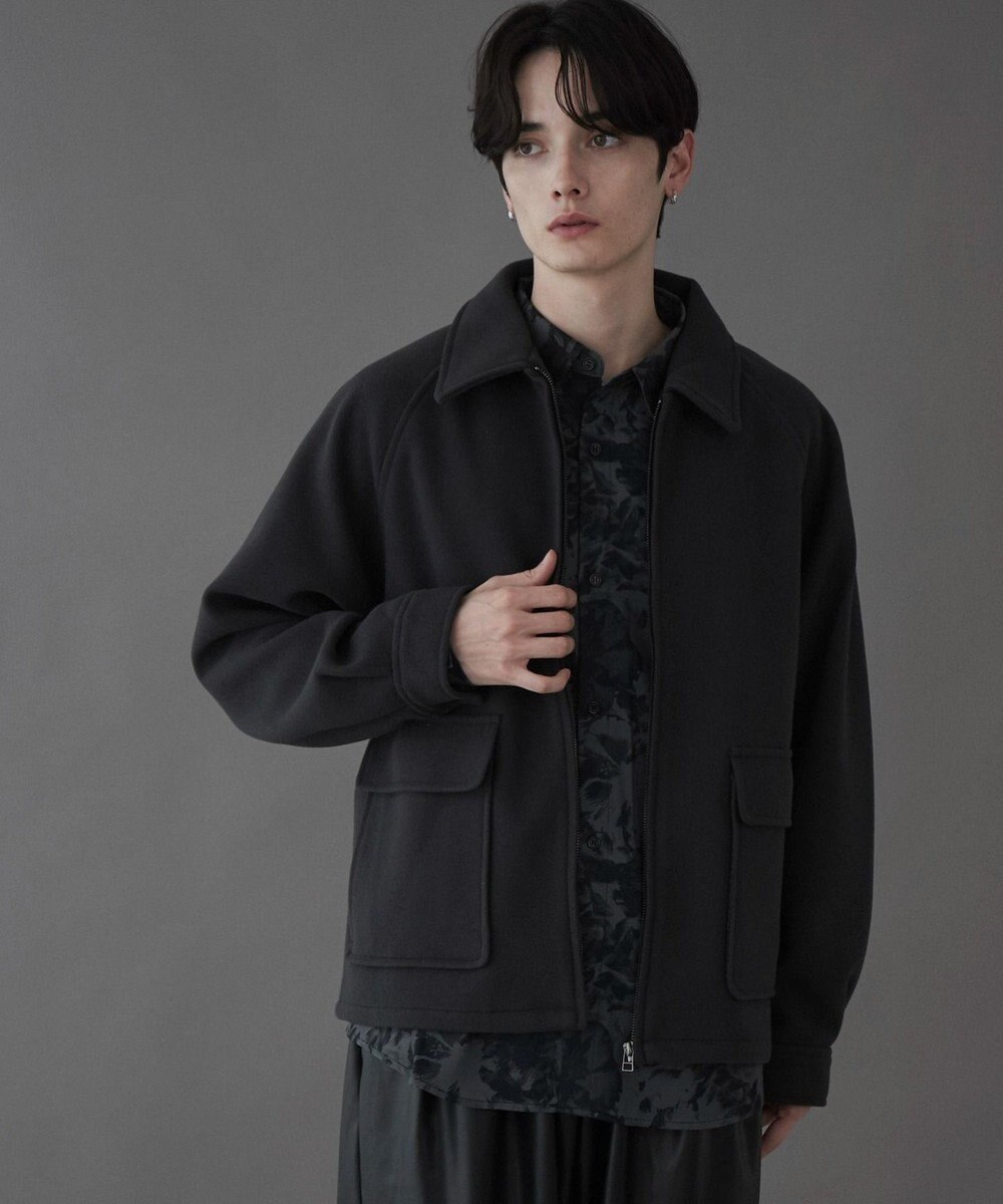 WEGO 【ユニセックス着用ITEM】メルトンショートZIPブルゾン 