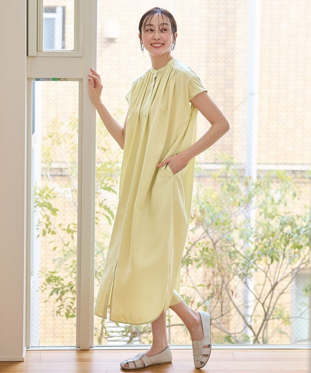 ANY スパンボイル撥水ワンピース 