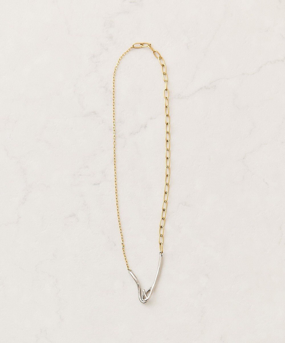 AMERICAN HOLIC 【ステンレス】バイカラーチェーンネックレス 