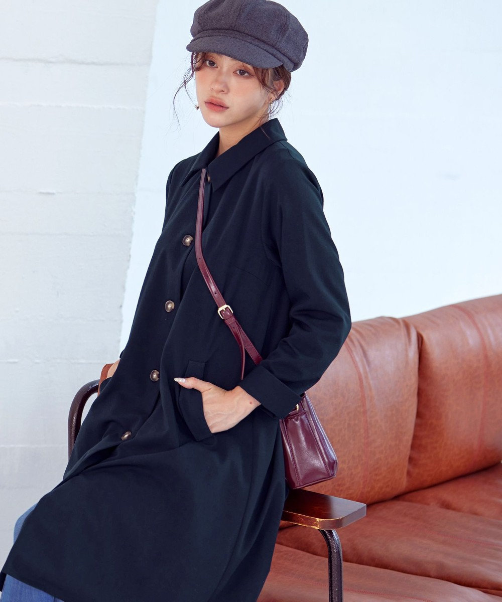 Tiaclasse 【洗える】ステンカラーコート 