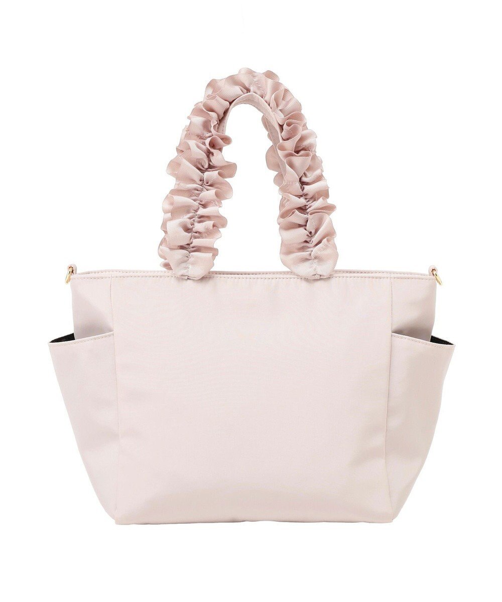 Maison de FLEUR 撥水加工フリルハンドル2Wayトートバッグ 