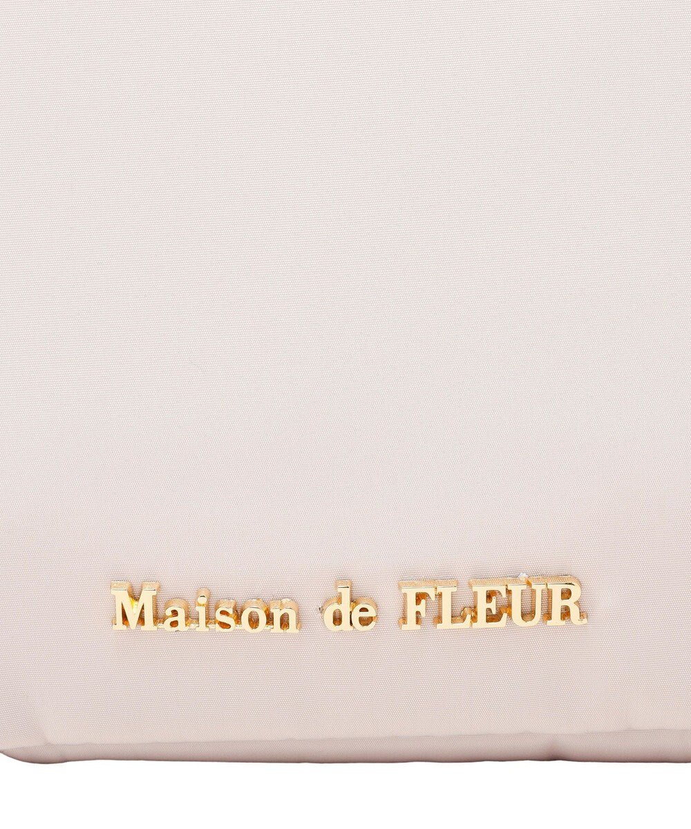 Maison de FLEUR 撥水加工フリルハンドル2Wayトートバッグ 