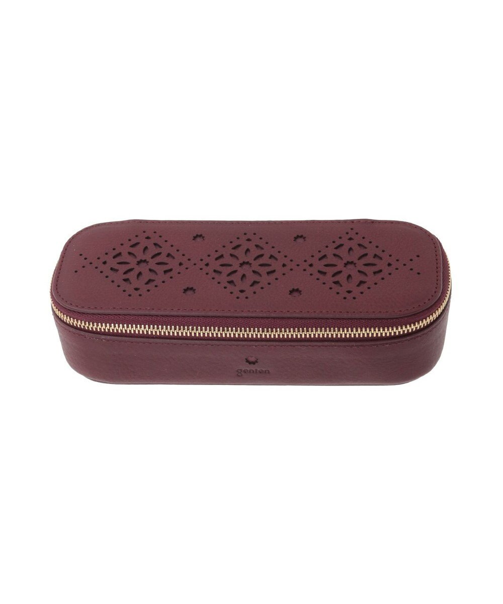 genten アーガイルカットワーク メガネケース 