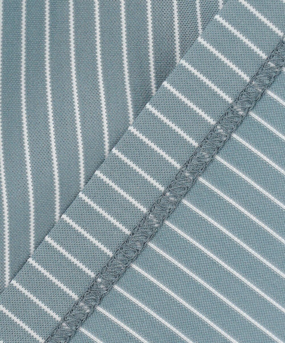 J.PRESS LADIES ストライプジャージー モックネック カットソー 