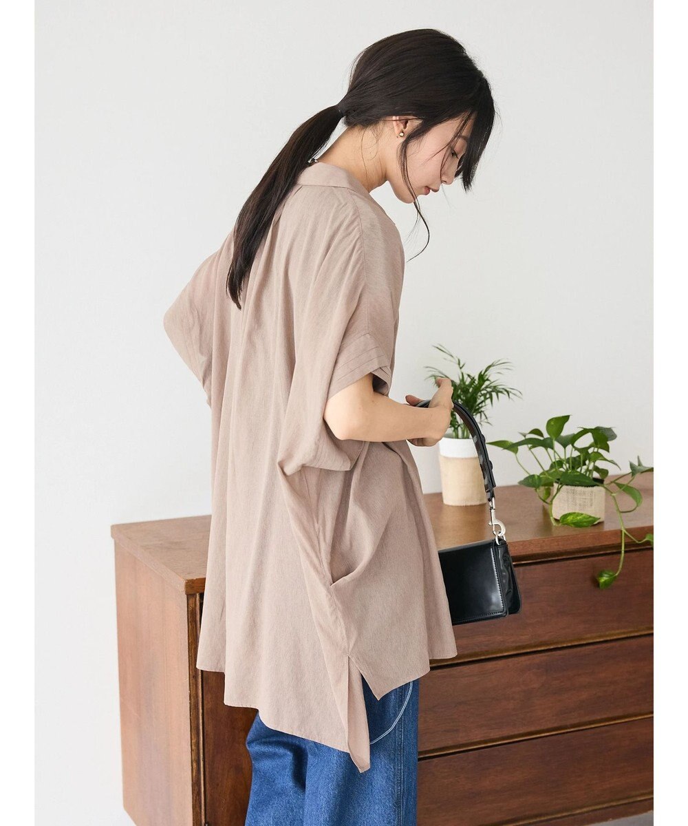 CRAFT STANDARD BOUTIQUE ヴィンテージボイルミルフィーユ襟付きシャツチュニック 