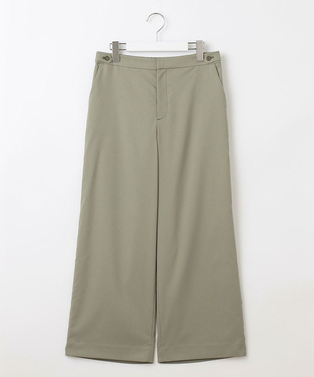 J.PRESS LADIES 【洗える】ハイテンションT/Rライトカルゼ セミワイド パンツ 
