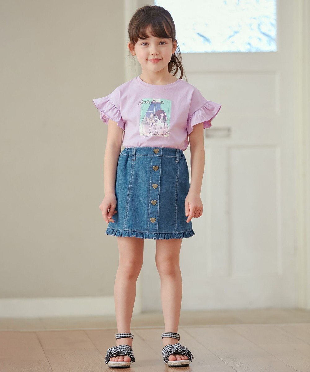 ANY KIDS デニム ミニ スカート 