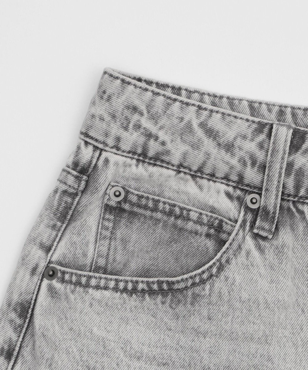 WEGO 【ユニセックス着用ITEM】チェーン付きスーパーバギーデニムショーツ 