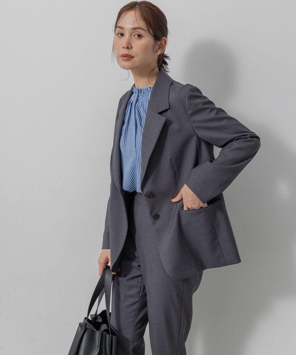 組曲 S ライトデシンフリル襟 ブラウス 