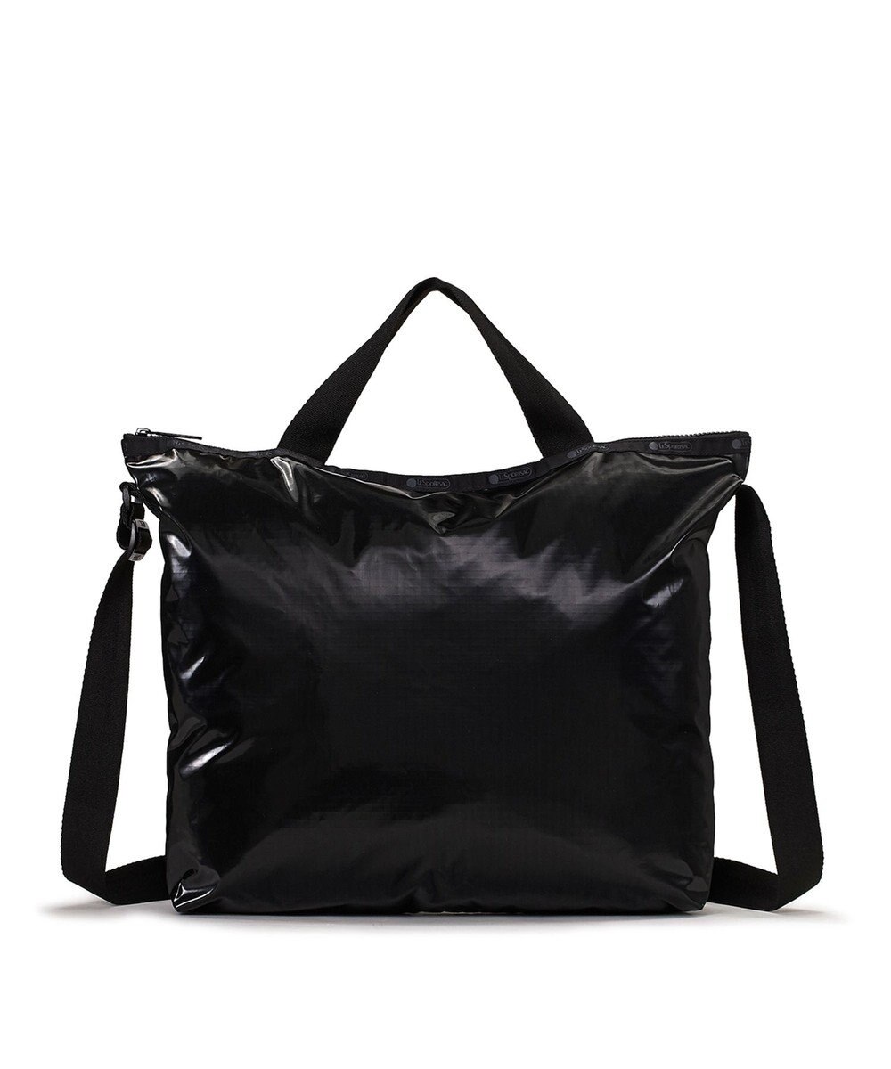 LeSportsac DELUXE ZIPTOP TOTE/ブラックシャイン 