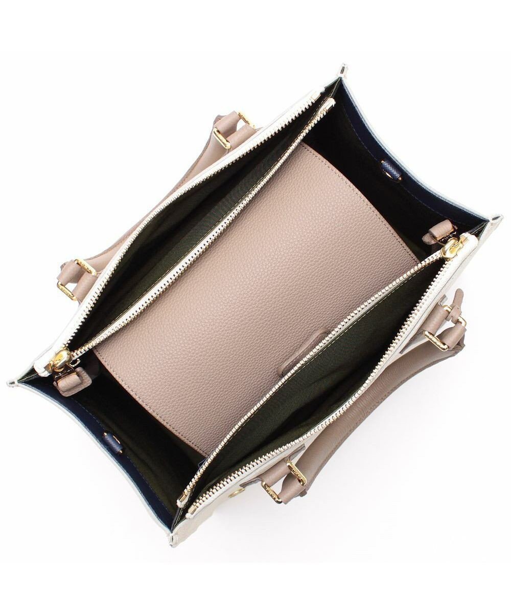 A.D.M.J. 【牛革】モーツァルト/スパニッシュレザーバイカラーWジップトートM 