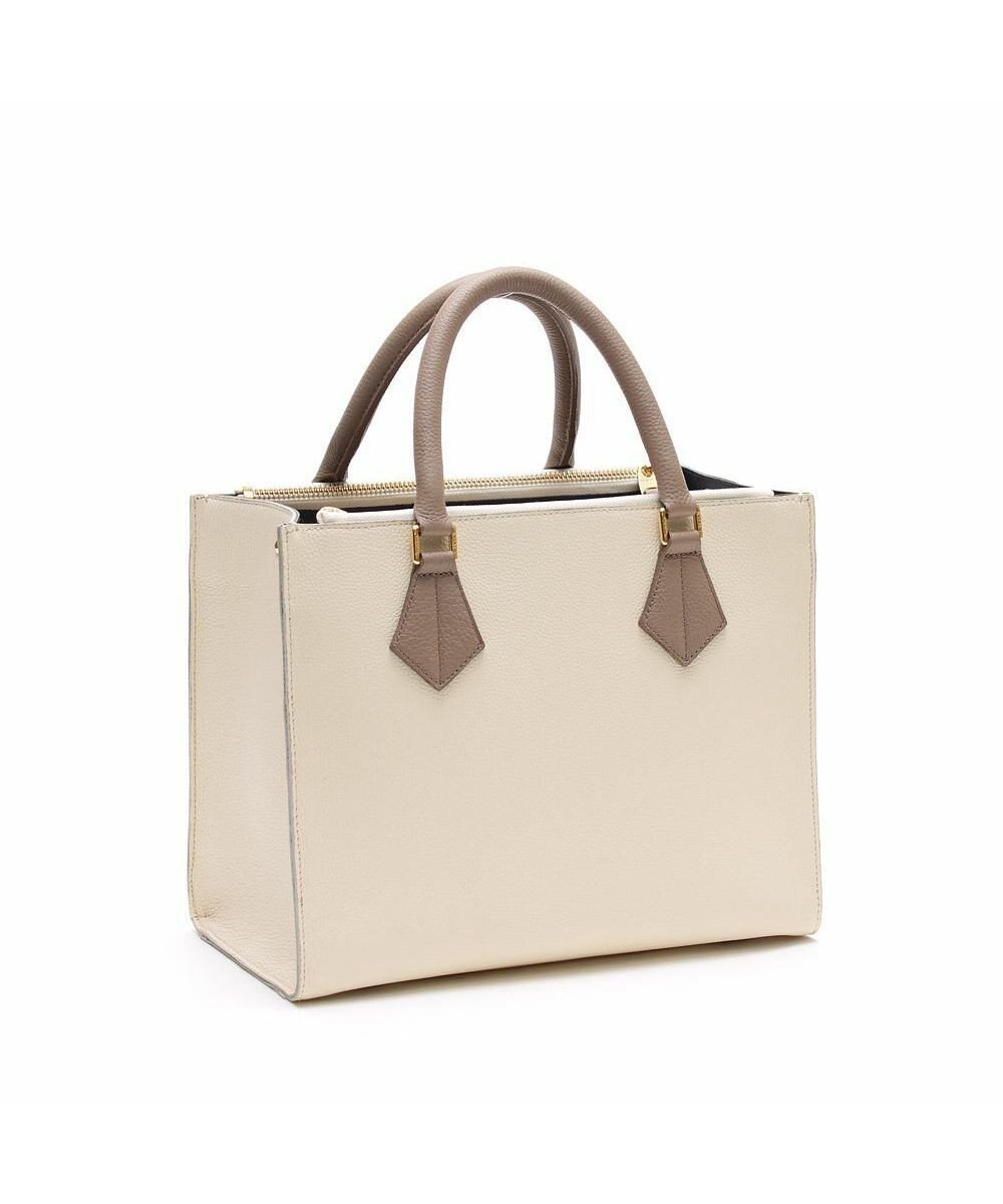 A.D.M.J. 【牛革】モーツァルト/スパニッシュレザーバイカラーWジップトートM 