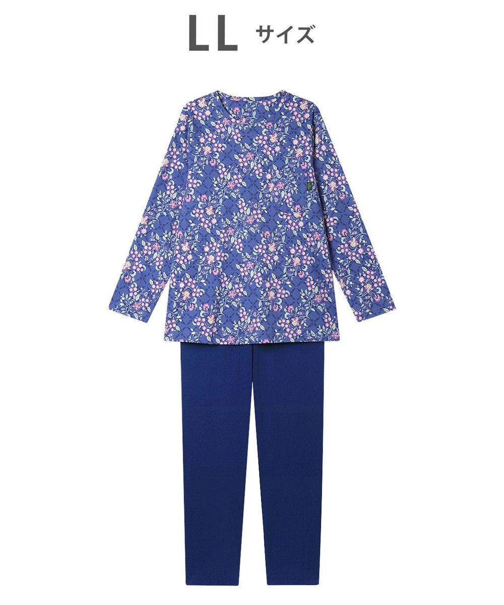 WACOAL ミントン 長袖 長ズボン パジャマ 綿100%(本体) NDX552 /ワコール 