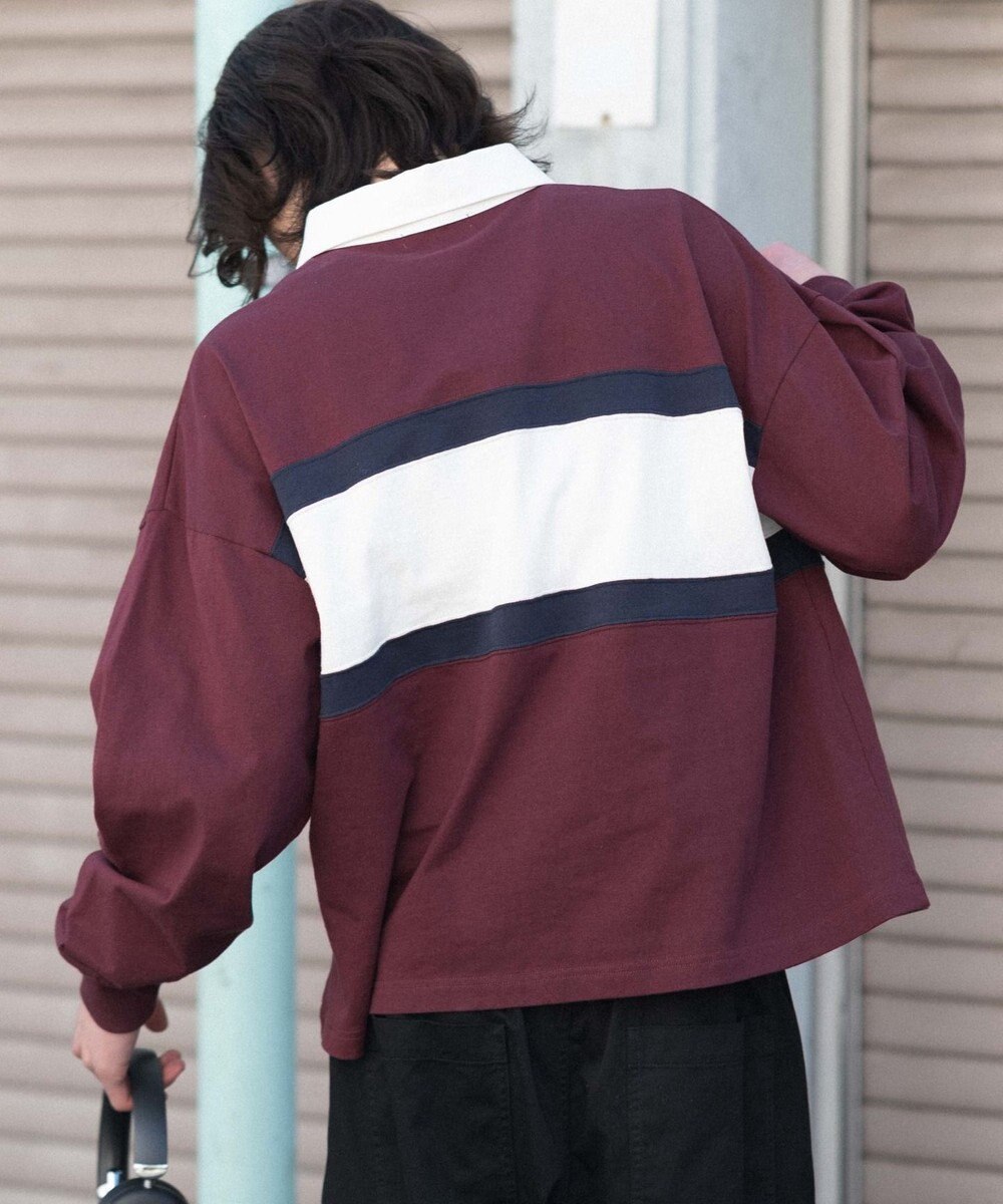 WEGO 【ユニセックス着用ITEM】ステッチロゴラガーシャツ 