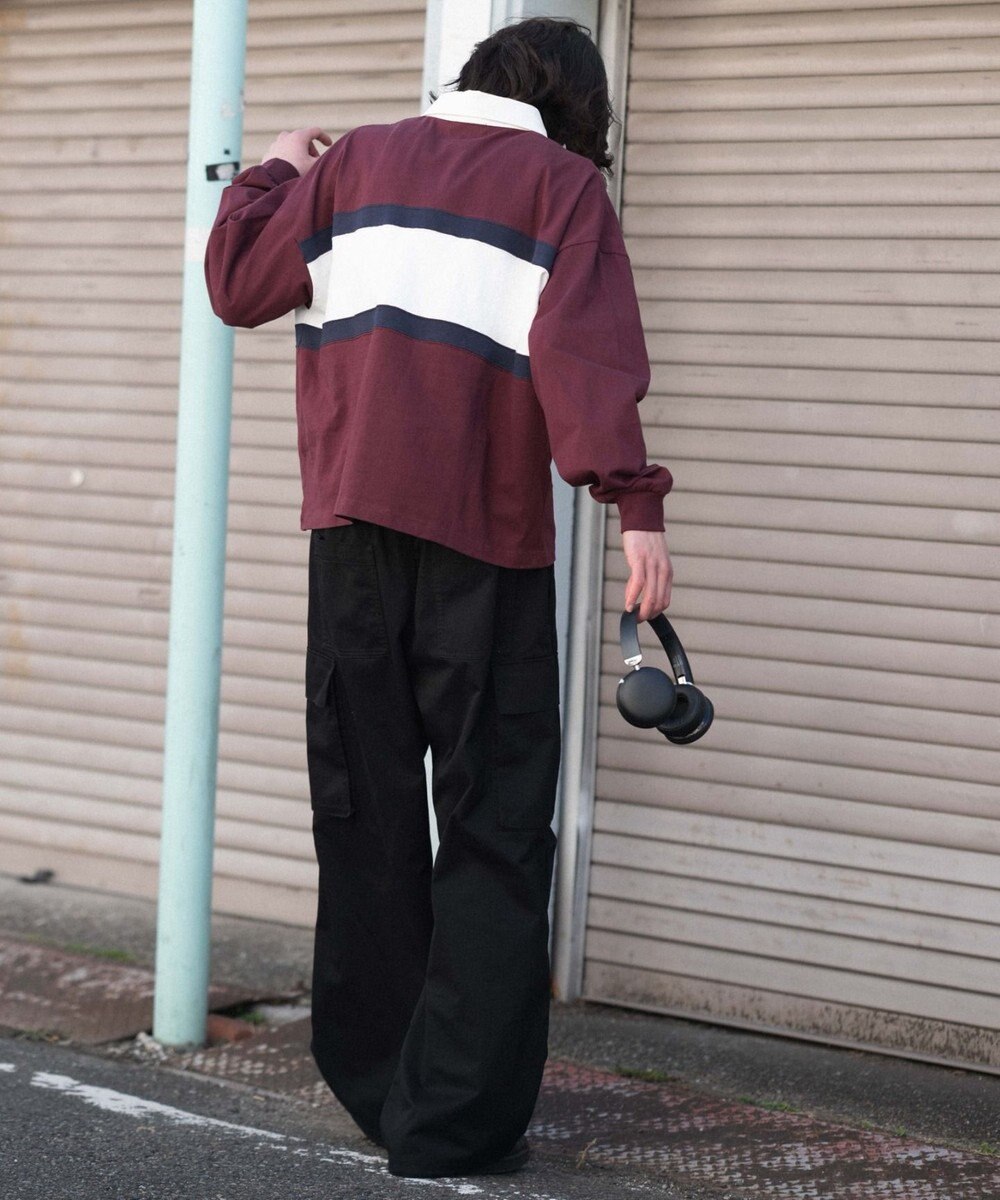 WEGO 【ユニセックス着用ITEM】ステッチロゴラガーシャツ 