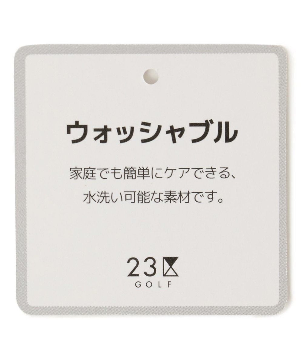 23区GOLF 【WOMEN】【ウォッシャブル】コットンブレンドサイドロゴベスト 