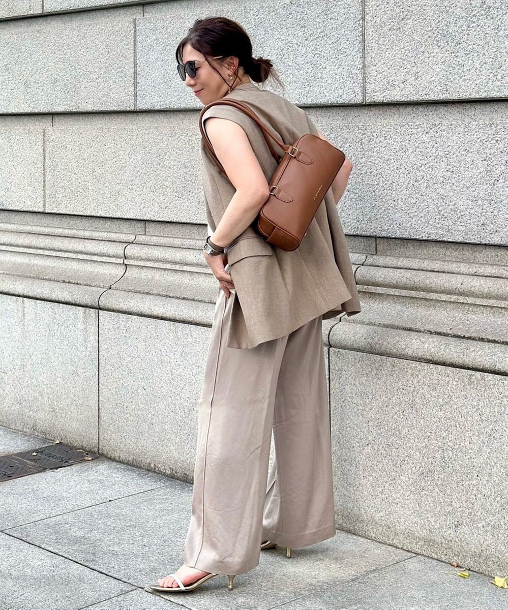 LA BAGAGERIE 【インスタグラマー Chiyoさん×LA BAGAGERIE】スクエアボストン 