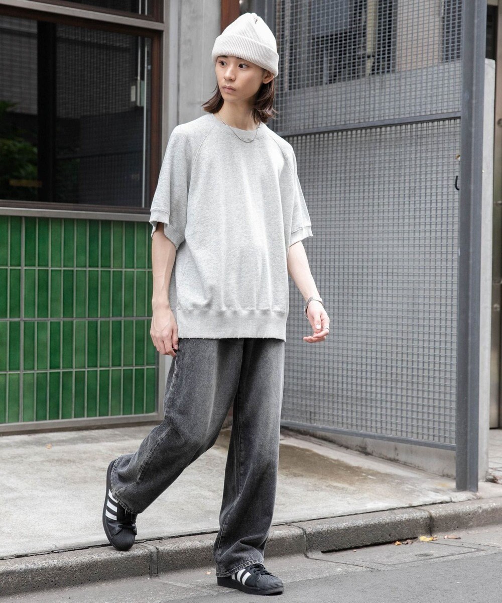 WEGO 【ユニセックス着用ITEM/SMLサイズ展開】デニムストレートパンツ 