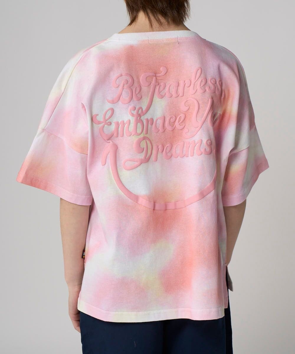 OP／FILA 【RUSTY】ニコちゃん×タイダイ柄半袖Tシャツ 