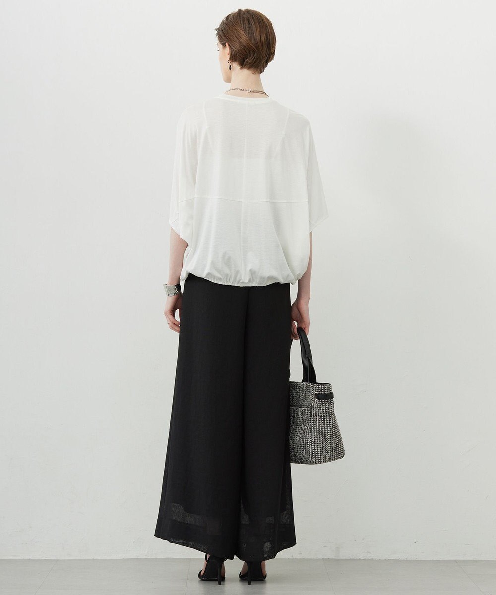 ICB L 【接触冷感・速乾・洗える】Ly.Coハイゲージ ドルマンスリーブプルオーバー 