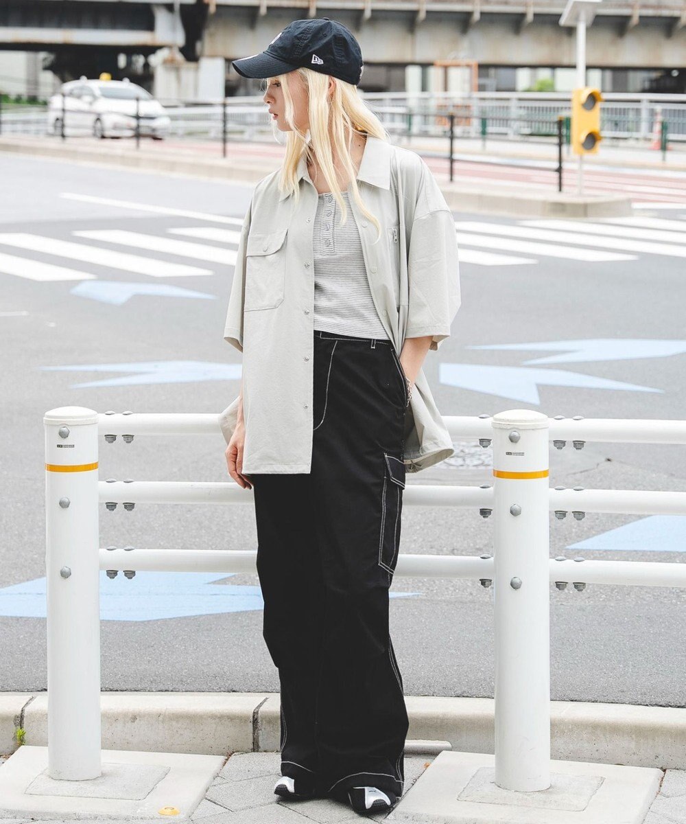 WEGO 【ユニセックス着用ITEM/MLサイズ展開/機能シャツ】リップストップシャツ（SS） 