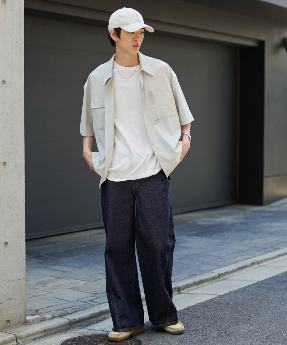 WEGO 【ユニセックス着用ITEM/MLサイズ展開/機能シャツ】リップストップシャツ（SS） 