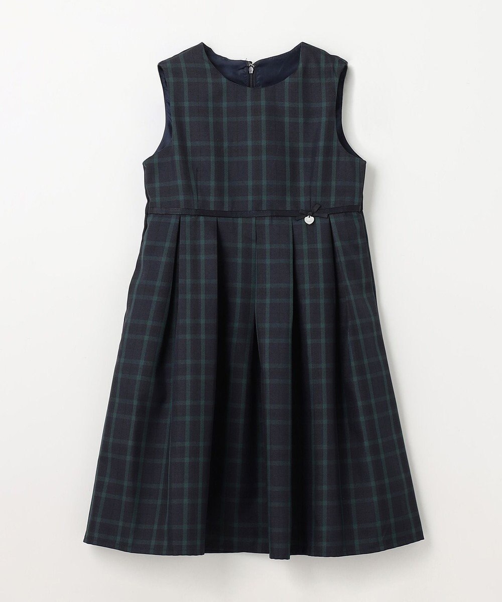 ANY KIDS チェック ジャンパースカート 