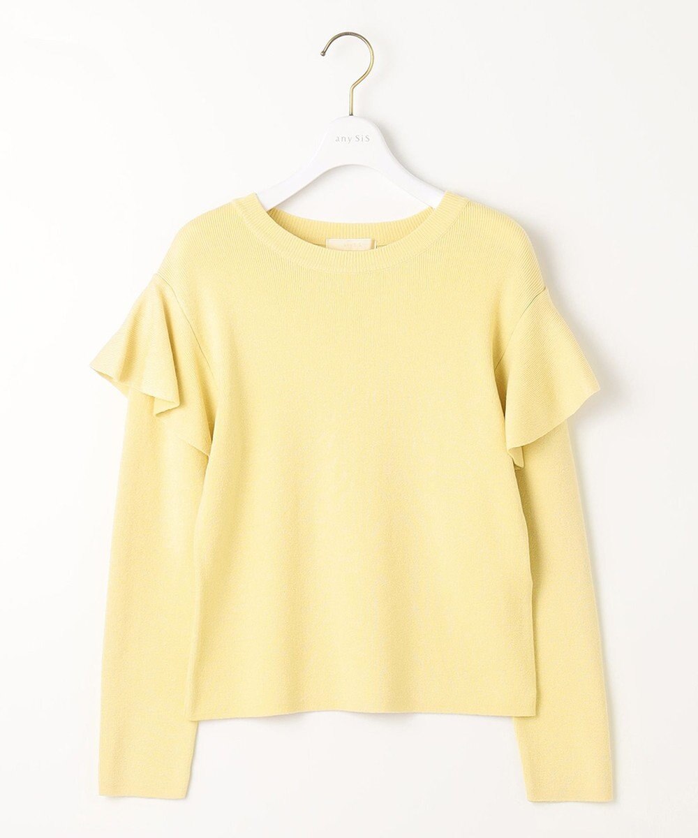 ANY SIS 【洗える】フレアディテール ニット 