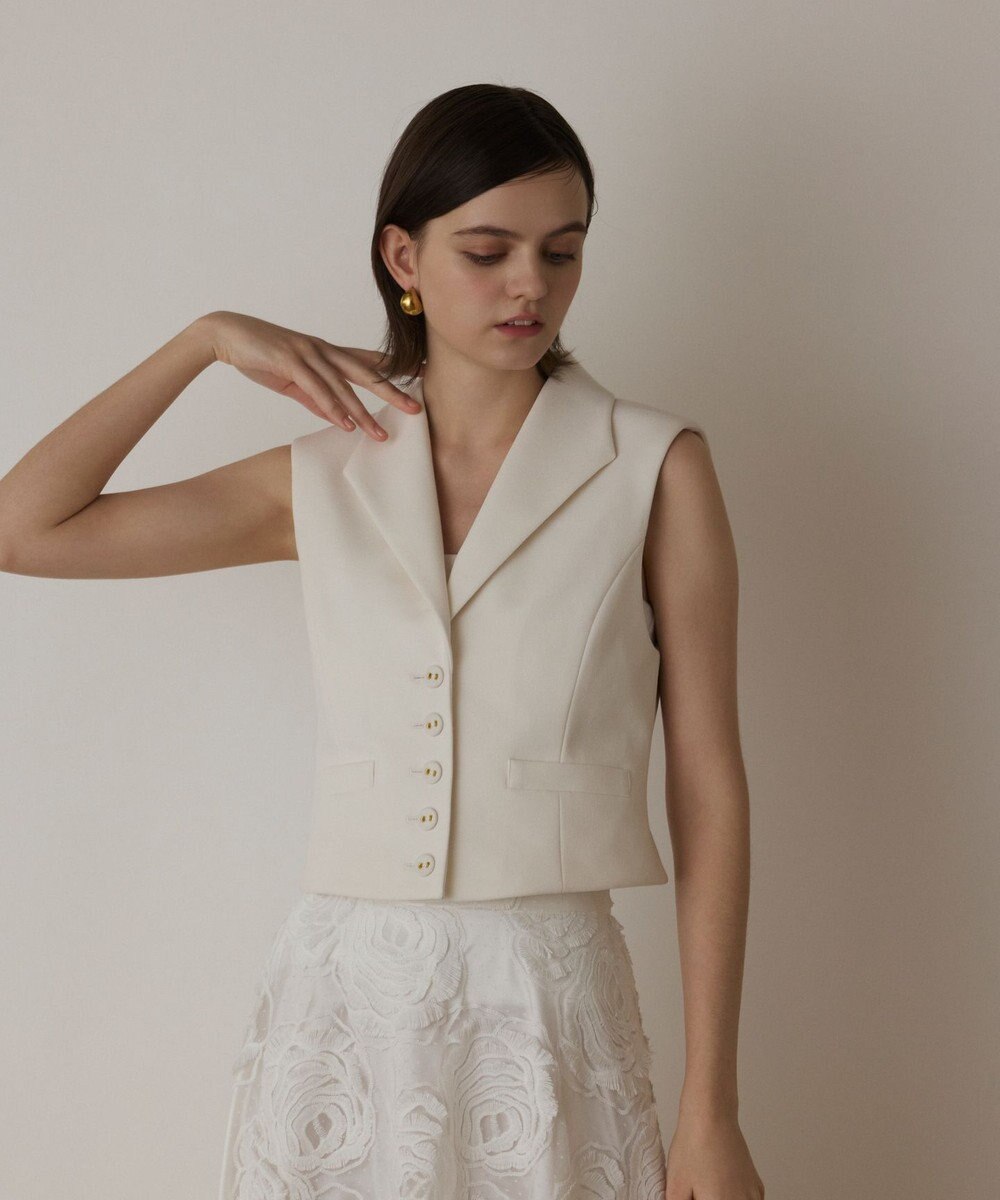 GRACE CONTINENTAL トリアセジャージジレ 