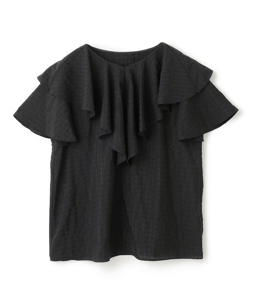 UNFILO ライトシアー ラッフルブラウス 