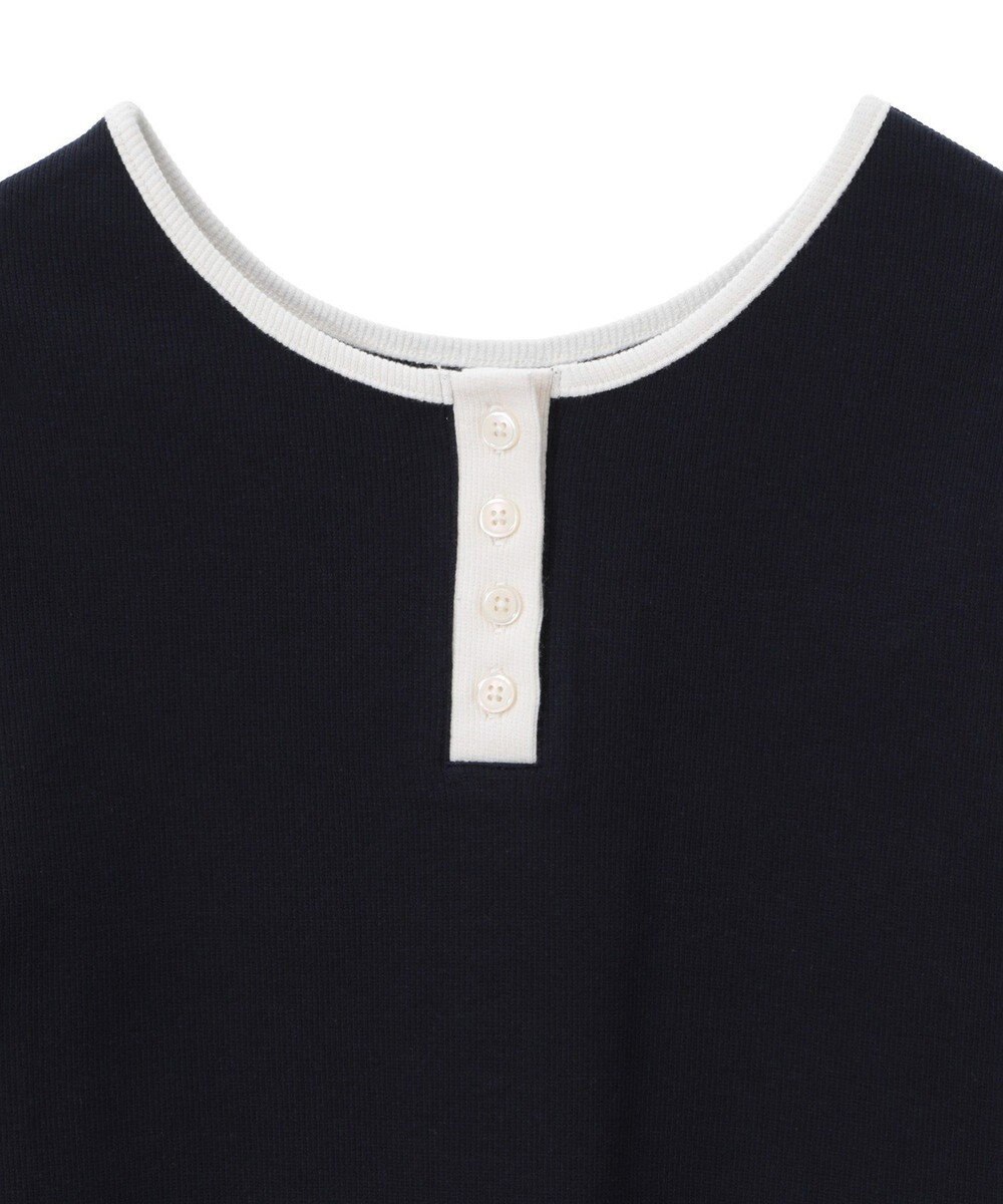 earth music&ecology ２ＷＡＹ釦リブプルオーバー 