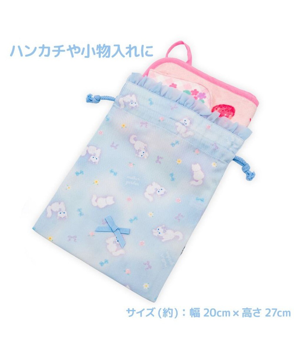 Mother garden マザーガーデン 学童布バッグ ＆ 巾着4点セット  《ふわねこ柄》 