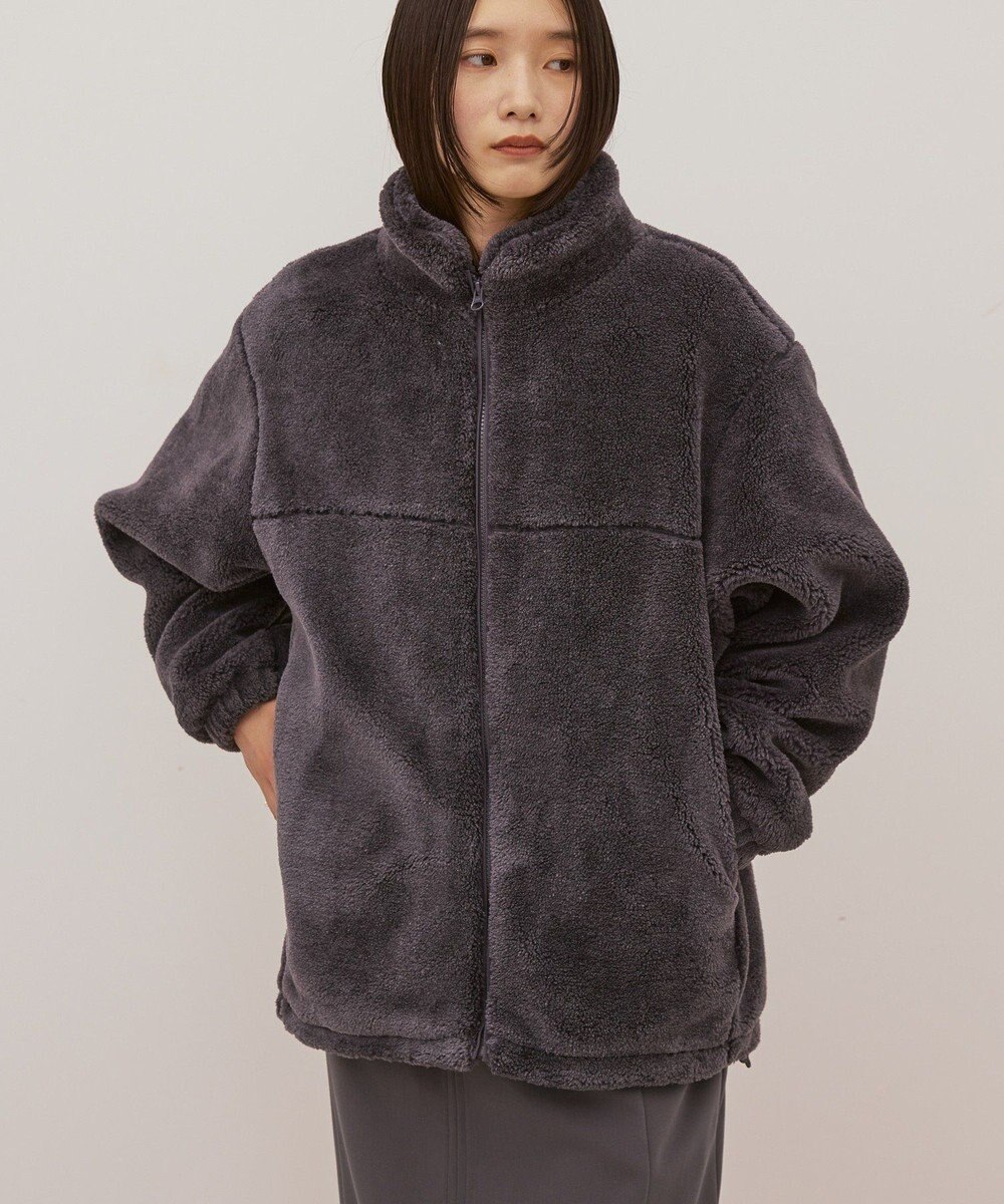 AMERICAN HOLIC スタンドカラーミニファーブルゾン 