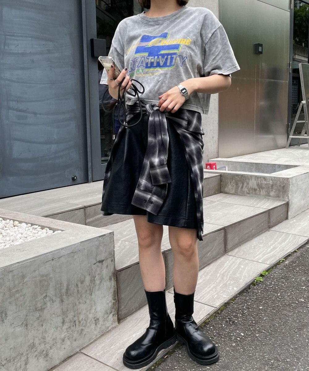 WEGO ヴィンテージウォッシュショートT 