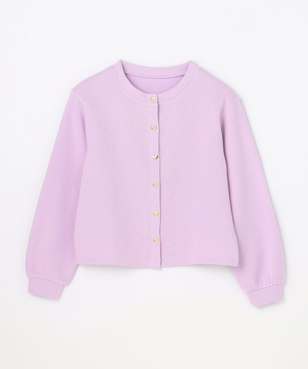 ANY KIDS 【洗濯機可能】スナップボタン カーディガン 