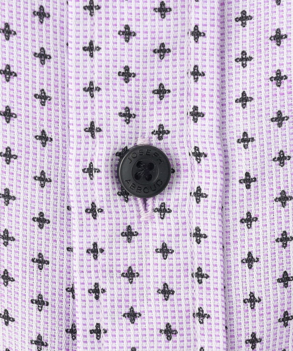 JOSEPH ABBOUD 【ビジネスシーンに最適・サステイナブル】ソアロンンシャンブレープリント 半袖 シャツ 