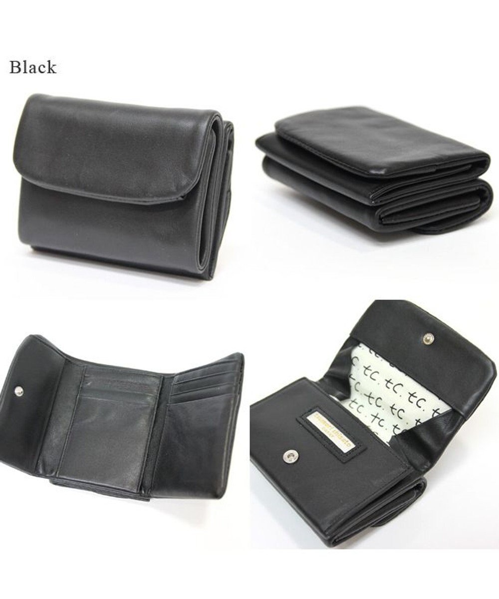 tsumori chisato CARRY ソフトレザー　折り財布　3つ折り 【シンプルなデザイン 本革のしなやかな風合い】 