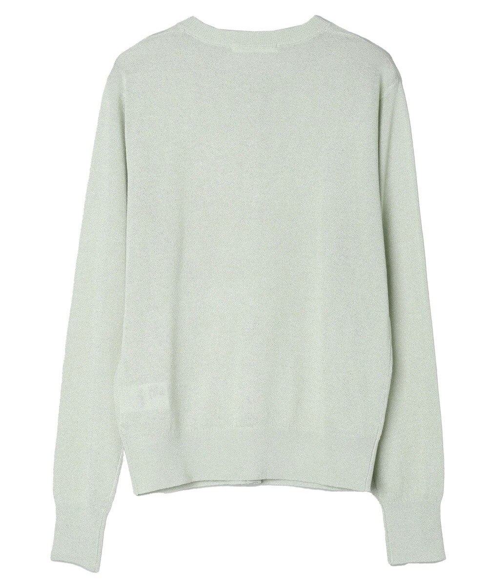 Green Parks ラメクルーネックカーディガン 