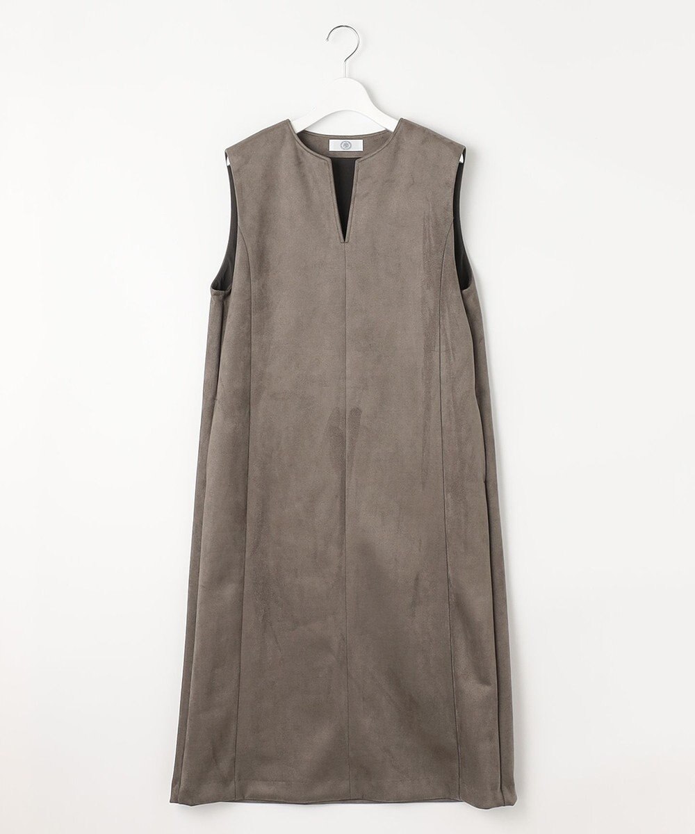 J.PRESS LADIES 【洗える】ダンボールスエード ジャンパースカート 