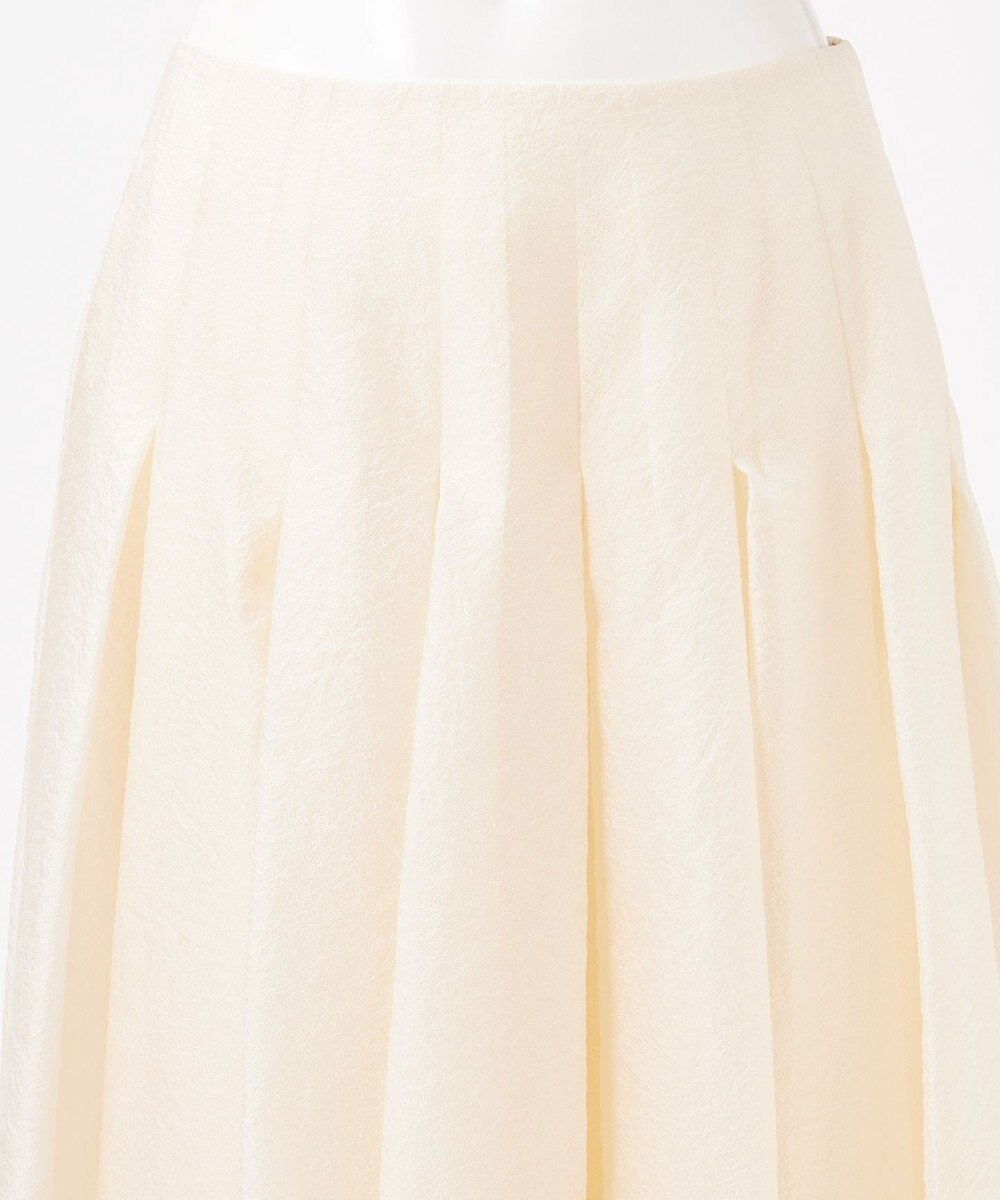 23区 【エステータ】クリスピーオーガンジー タック フレアスカート 