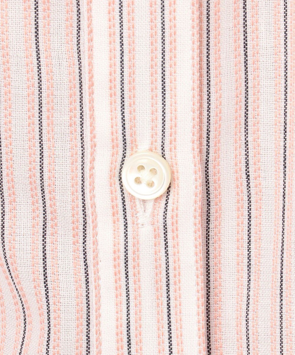 J.PRESS LADIES S 【洗える・接触冷感】ドビー強撚ストライプ シャツ ブラウス 