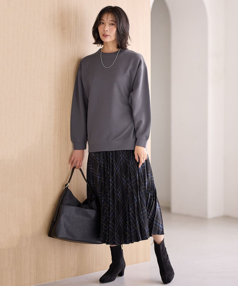 ANY L 【洗濯機可】ダブルフェイスジャージープルオーバー 