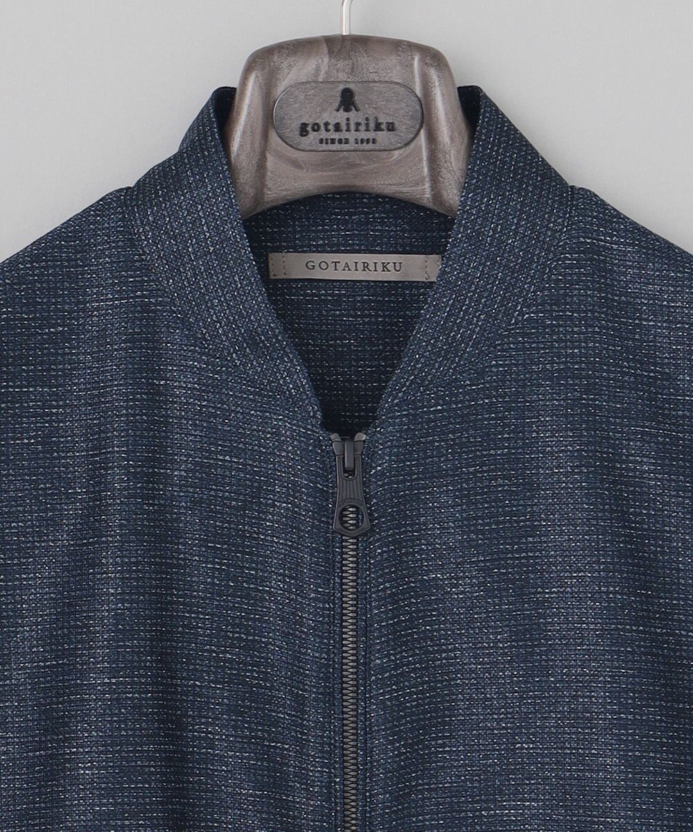 GOTAIRIKU 新素材【洗える/シワになりにくい/ストレッチ】カラミプリント MA-１ブルゾン 