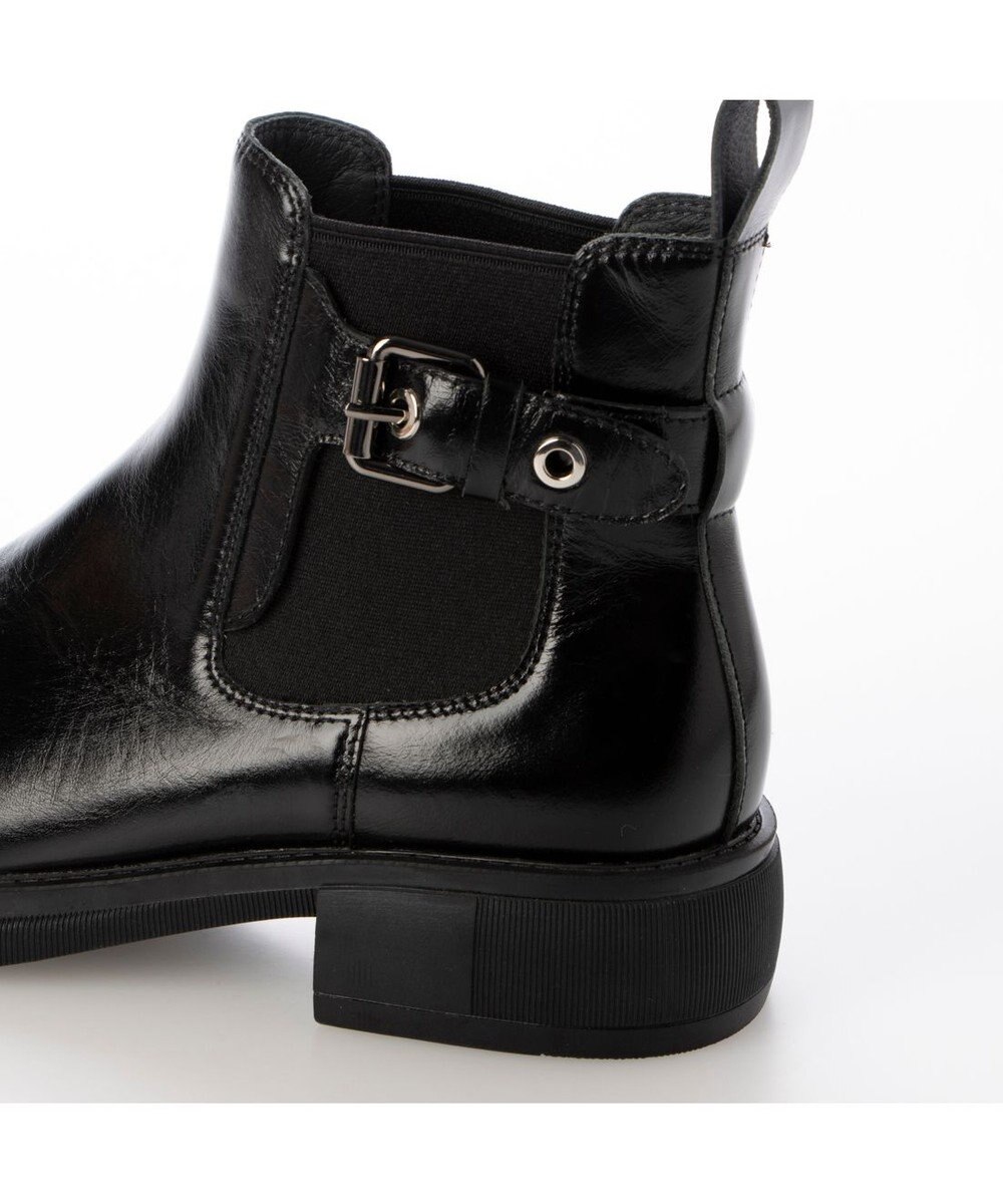 MODE ET JACOMO <carino>本革サイドゴアベルテッドショートブーツ 